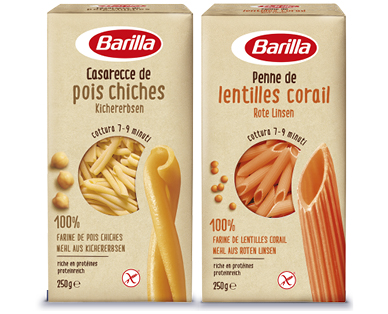 Casarecce ai ceci/Penne alle lenticchie rosse BARILLA