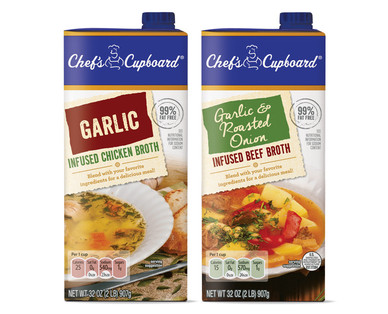 Chef's Cupboard Garlic Chicken or Garlic & Roasted Onion Beef Broth