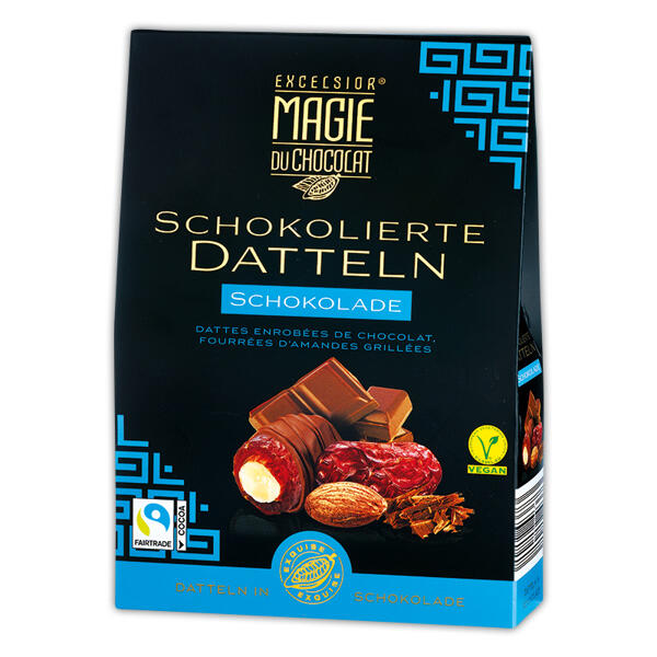Schokolierte Datteln