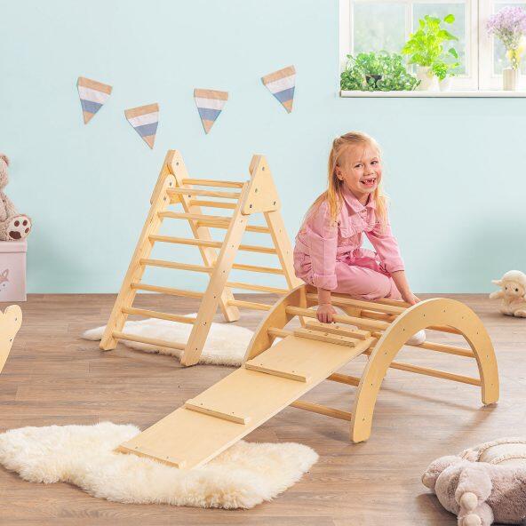 PLAYLAND(R) 				Holz-Kletter-/Gleichgewichtsgerät