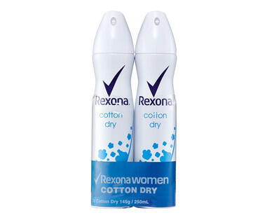 Rexona Antiperspirant Deodorant Aerosol 2 x 145g