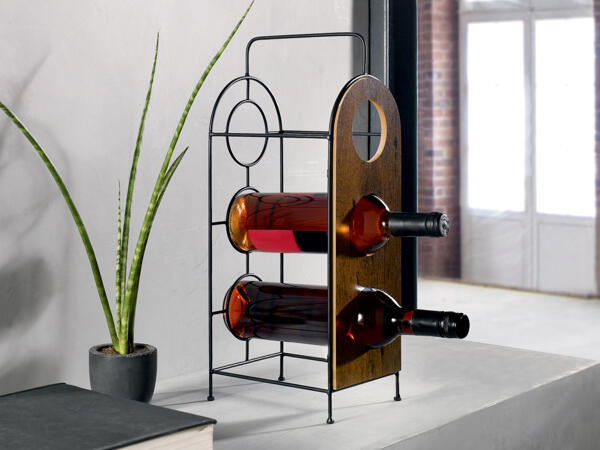 Steel Wall-Mounted Shelf Unit or Wine Rack