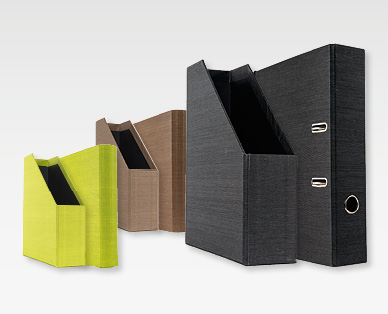 Classeur/Porte-revue en lin
