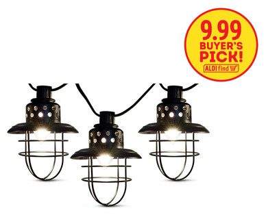 Gardenline Edison Bulb String or Metal Shade String Light Assortment