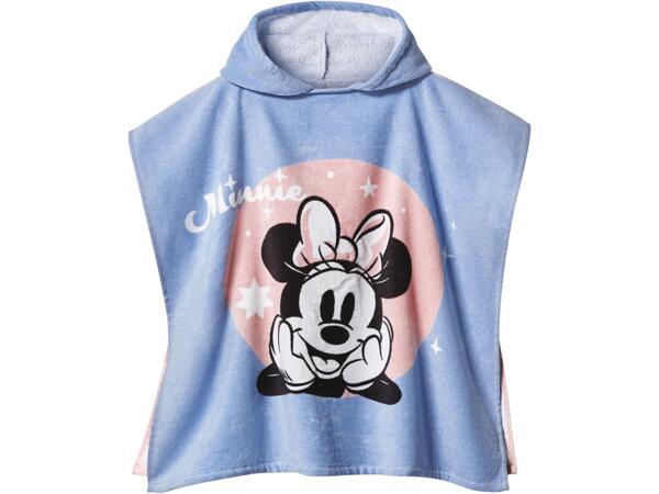 Kids' Towelling Poncho "Minnie Mouse, Mickey Mouse, Peanuts, Stitch"