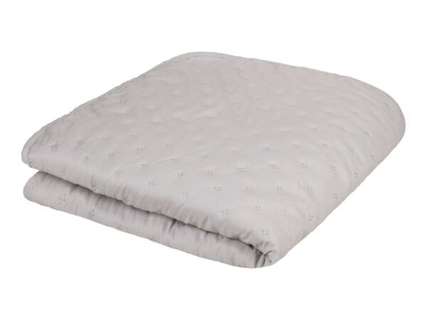 Livarno Home Light Grey Bedspread