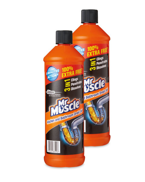Mr Muscle Sink & Drain Gel 1L 2 Pack