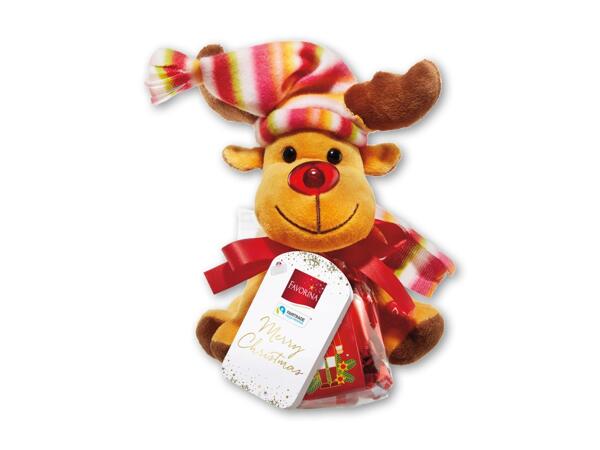 Syngende bamse med chokolade