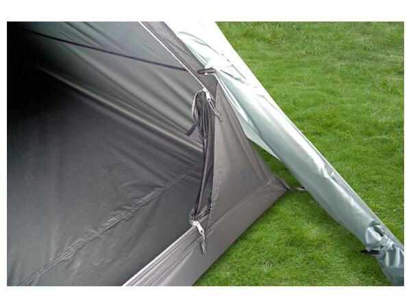 Trekingový stan pro 2 osoby aqua grey