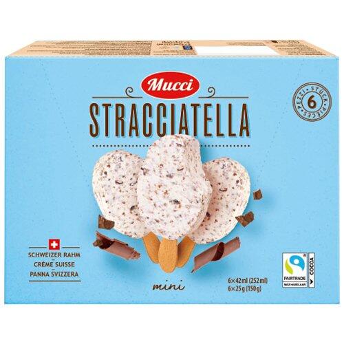 MUCCI Bâtonnets glacés, stracciatella