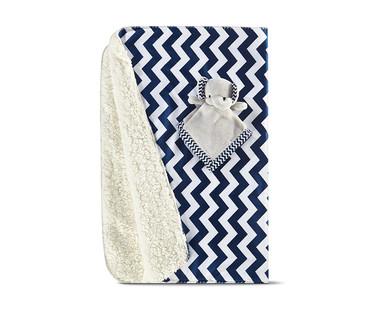 Little Journey 2-Piece Plush Baby Blanket and Cuddle Buddy