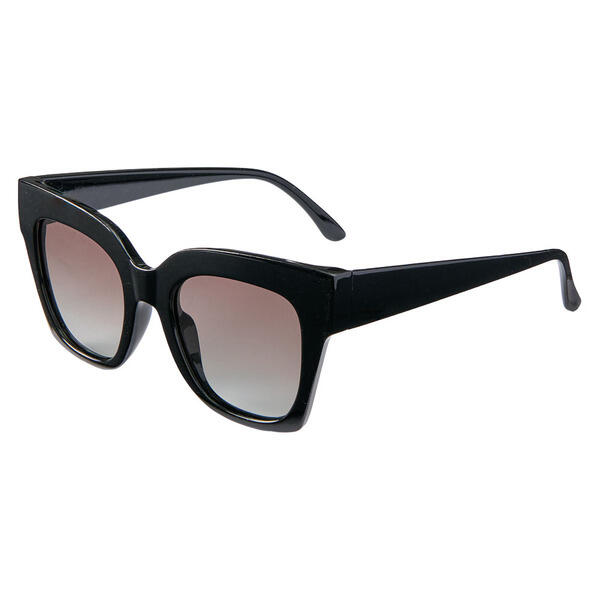 Serra Black Square Polarized Sunglasses