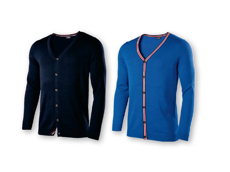 Livergy(R) Melivergy(R) Men's V-Neck Fine Knit Cardigan