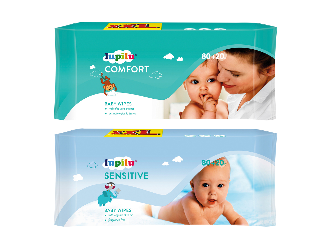 Lingettes humides pour bébé XXL