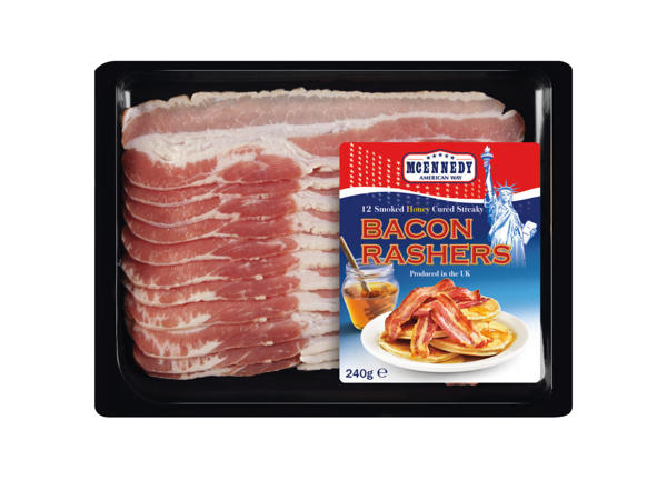 Rökt bacon med honung