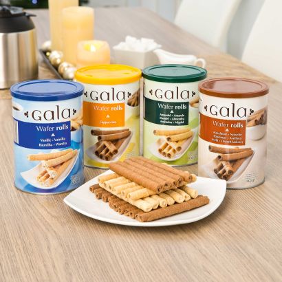 Waffelröllchen