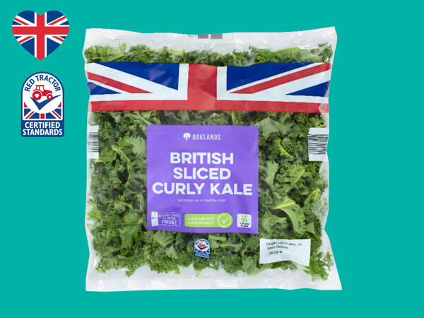 Oaklands British Sliced Curly Kale