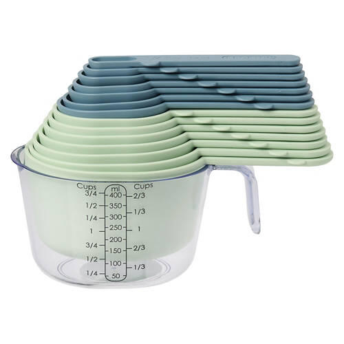 15 Piece Magnetic Measuring Set, Green & Blue