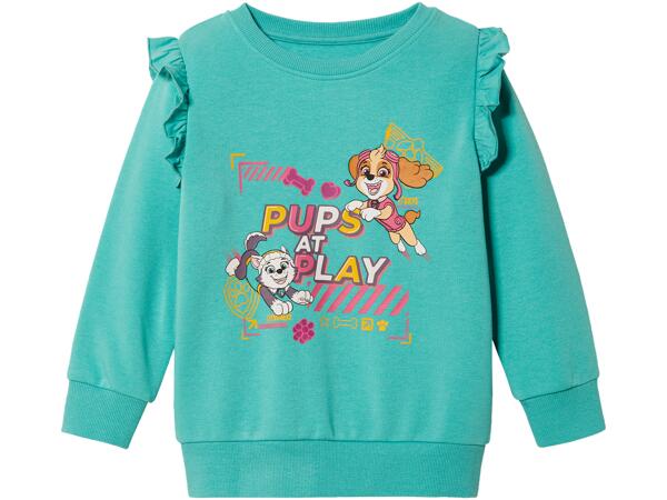 Paw Patrol DÍVČÍ TEPLÁKOVÁ MIKINA