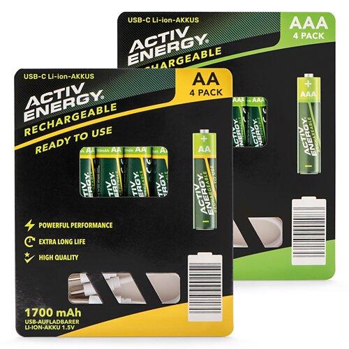 ACTIV ENERGY USB-C Li-Ionen-Akkus