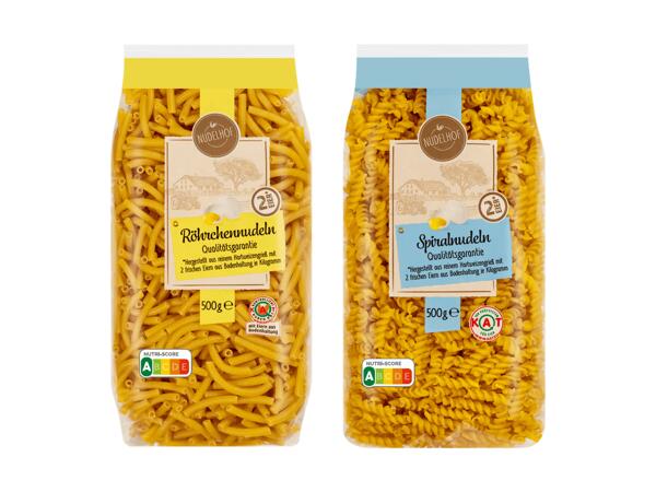Röhrchen- oder Spiralnudeln