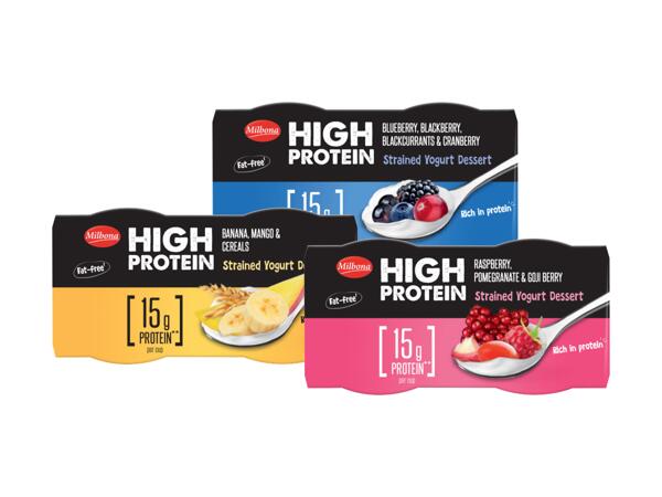 High Protein Fruit Yogurt Dessert