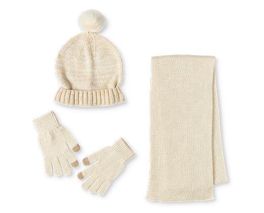 Serra 
 Ladies 3 Piece Hat, Glove and Scarf Set
