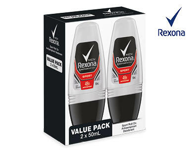 Men's Rexona Roll on Twin Pack 2x50ml