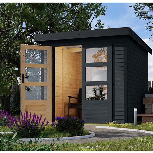 Gartenhaus 19mm Hybrid Modern Anthrazit