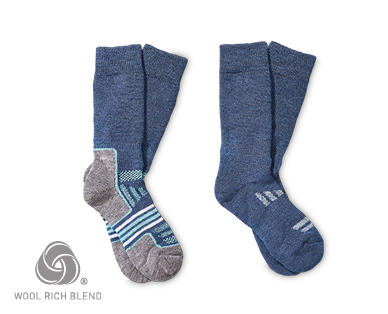 Women's Wool Blend Hiking Socks 2pk