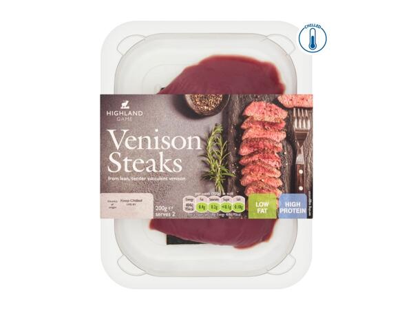 Highland Game Venison Steaks