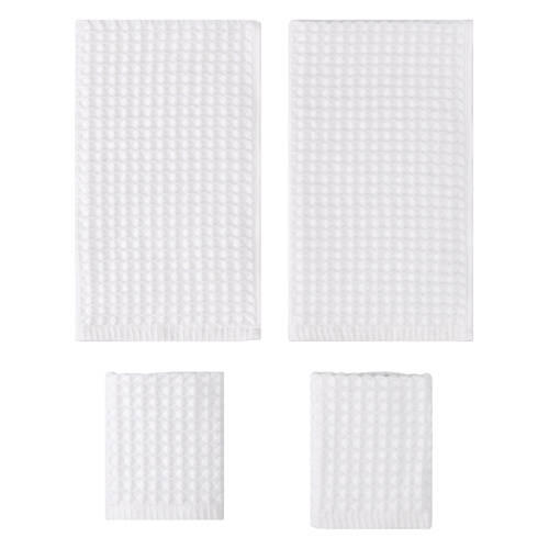 Hand Towel & Wash Cloth Set - White Waffle