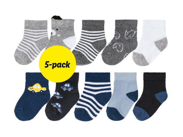 Babystrumpor, 5-pack