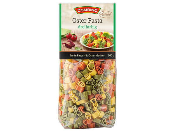 Bunte Pasta mit Ostermotiven