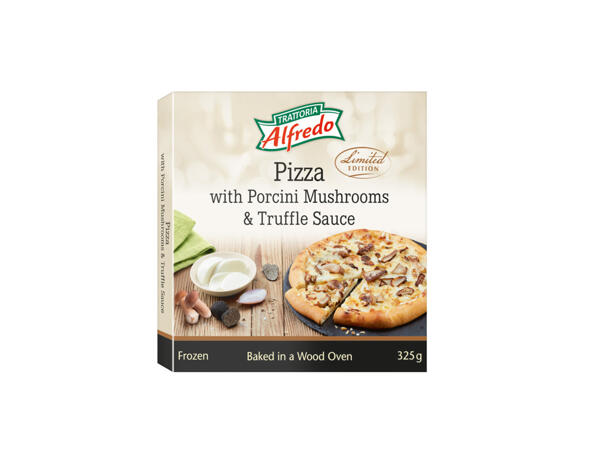 Pizza med svamp & tryffelsås