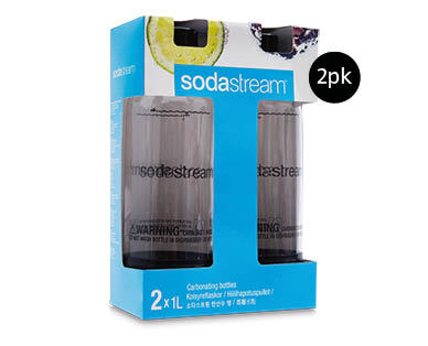 sodastream 1L Carbonating Bottles 2 Pack