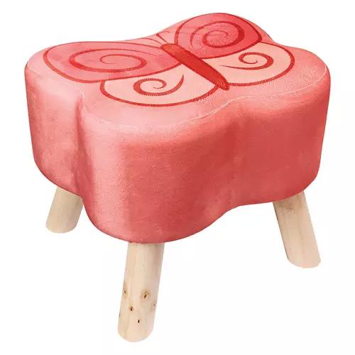 Kids Character Stool - Pink Butterfly