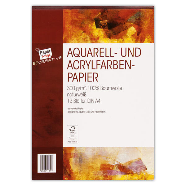 Aquarell- & Acrylpapier A4