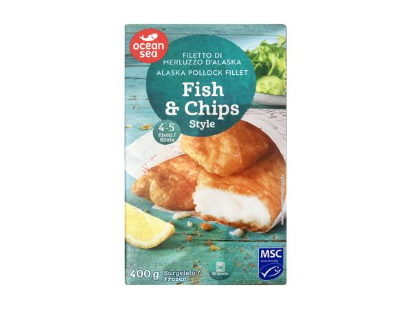 Alaska Pollock Fillets Fish & Chips Style