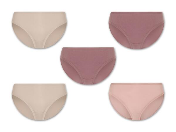 Damen Slip/​Hipster/​String, 5 Stück