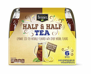 Benner Half & Half or Diet Half & Half Tea 6-Pack
