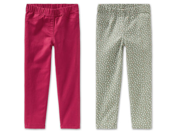 Mädchen Treggings, 2 Stück