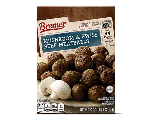 Bremer 
 Meatballs Buffalo Chicken or Beef Mushroom & Swiss