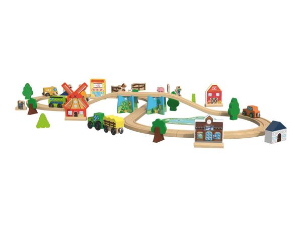 Playtive Farm/​Dinosaur Wooden Train Set