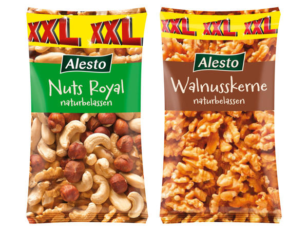 ALESTO Walnusskerne oder Nuts Royal 400 g + 100 g gratis