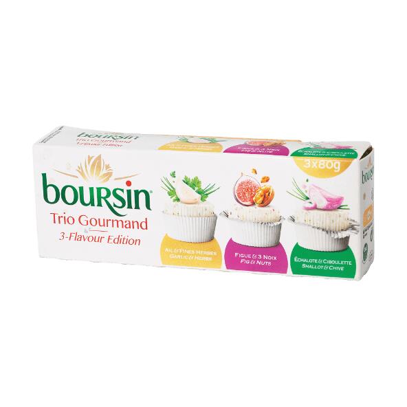 BOURSIN(R) 				Roomkaas, 3 st.