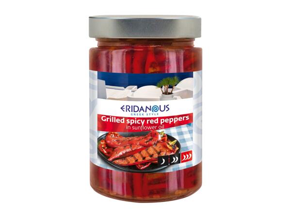 Grilled Peppers in Oil