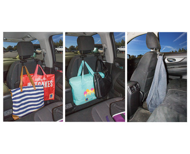 Auto XS Head Rest Hanger, Car Seat Gap Storage, or Pop-Up Trash Can