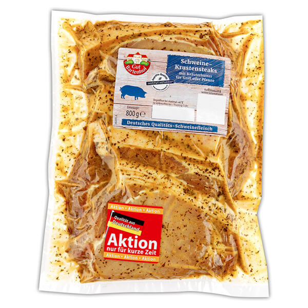 Schweine-Krustensteaks
