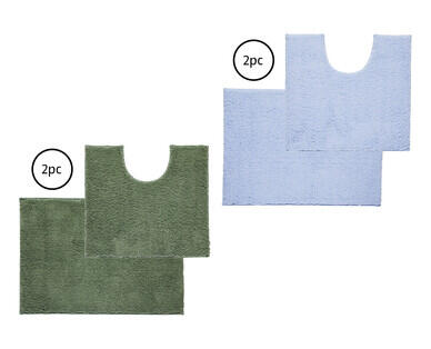 Microfibre Bath Mat 2pc Set